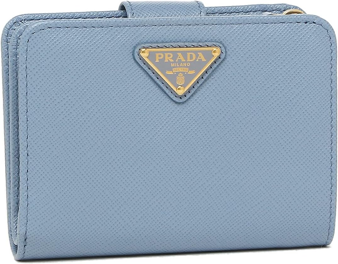 低価NEW】 プラダ 二つ折り 長財布 Wクリックボタン サフィアーノ